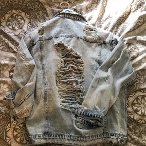 Distressed Denim Jacket